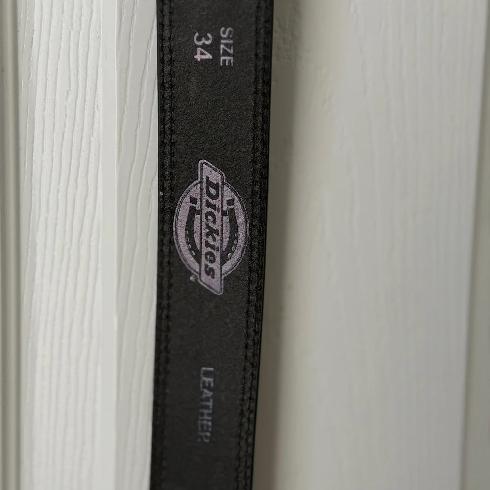 Dickies Brown Genuine Leather Belt Men’s Size 34 |Dickies Men’s Leather Belt NWT